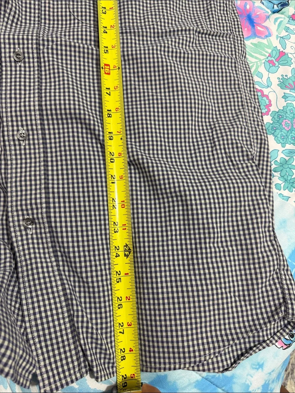 Lacoste Classic Black & White Check Button-Down Men’s Shirt size 38 - Picture 3 of 5